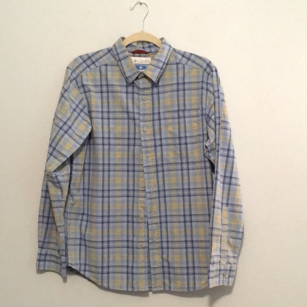 Columbia plaid button down